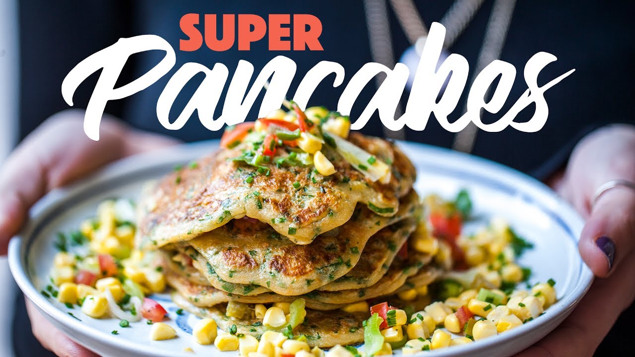 Herby Sweet Potato Pancakes Recipe With Corn Salsa. #spon | Sorted Food