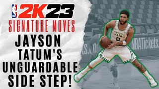 Jayson Tatum's signature SIDE STEP jumper might be the most realistic move in NBA 2K23!