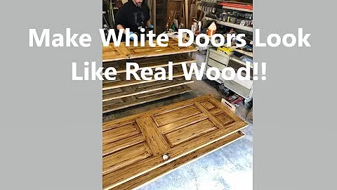 How to Make White Doors look like REAL WOOD!