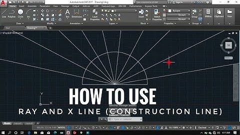 How To Draw XLINE and RAY Command in AutoCAD | Construction Line | Ray Command
