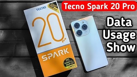 Tecno Spark 20 Pro data usage settings, how to see data usage in tecno, data usage in notification