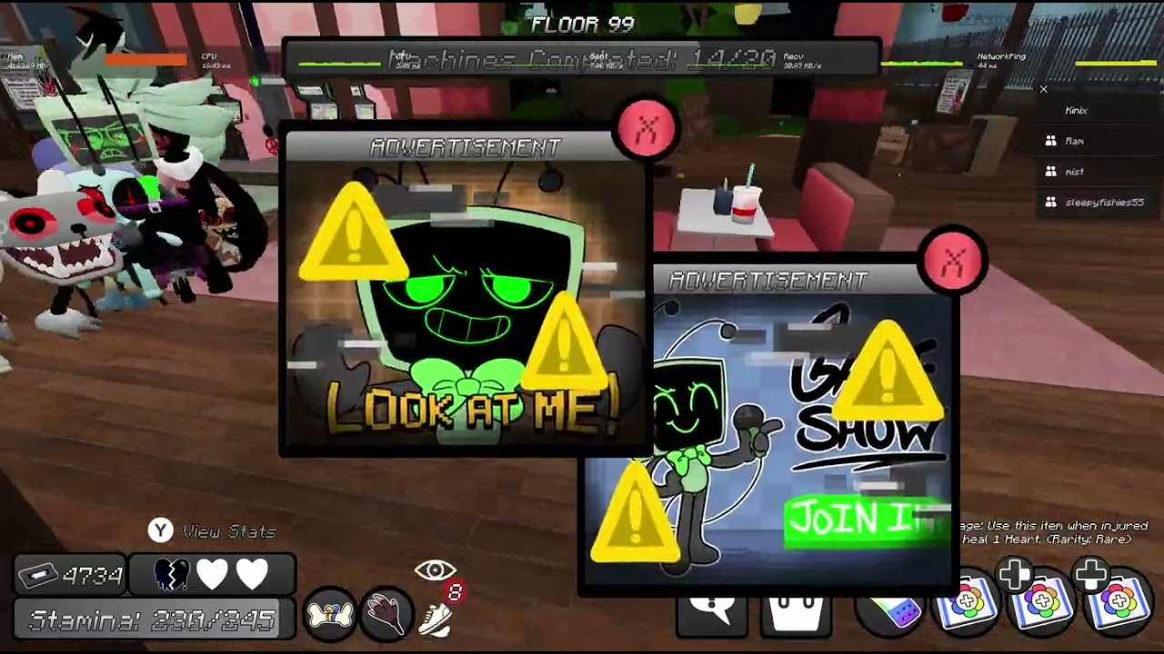 FLOOR 100 || Bassie distracting Pebble + Vee + Sprout + Astro + Scraps + Glisten!