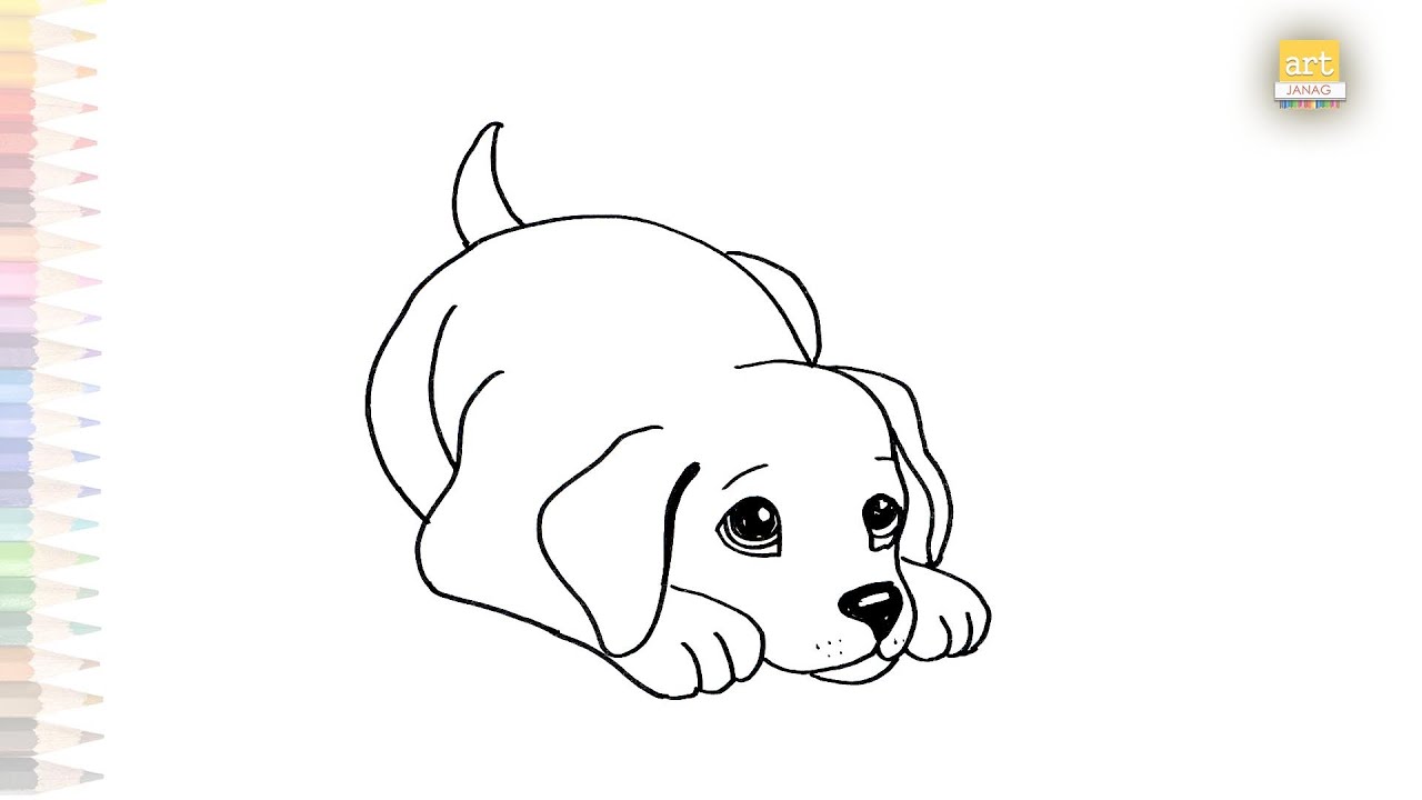 How to Draw a Cute Anime Cartoon Puppy