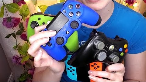 ASMR with 10 Video Game Controllers (Button Sounds, Soft Spoken)