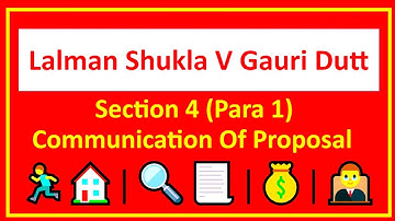 Lalman Shukla v Gauri Datt / Section 4 of Indian Contract Act,1872