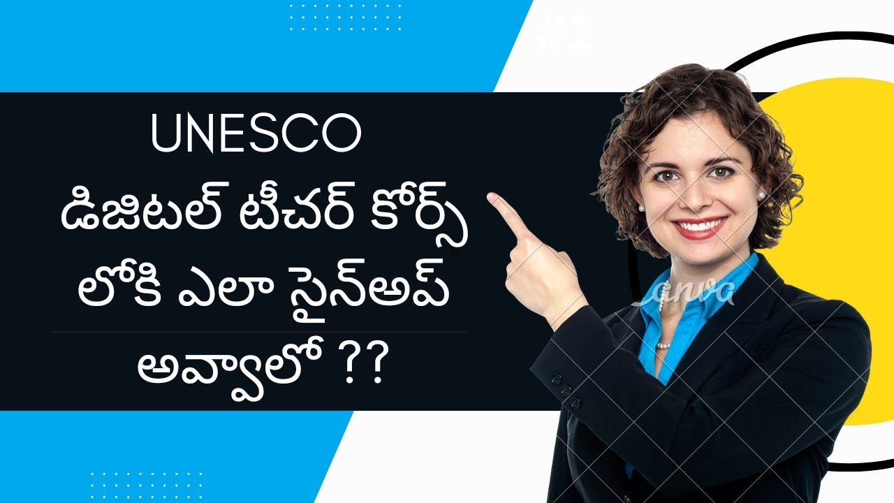 HOW TO SIGN UP IN UNESCO TEACHER COURSE