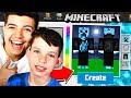 MAKING MY LITTLE BROTHER A MINECRAFT ACCOUNT!