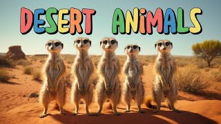 Desert Animals for Kids | Children's Vocabulary | English Flashcards