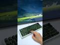 The special green color looks cool.#keyboard #desksetup #keycaps