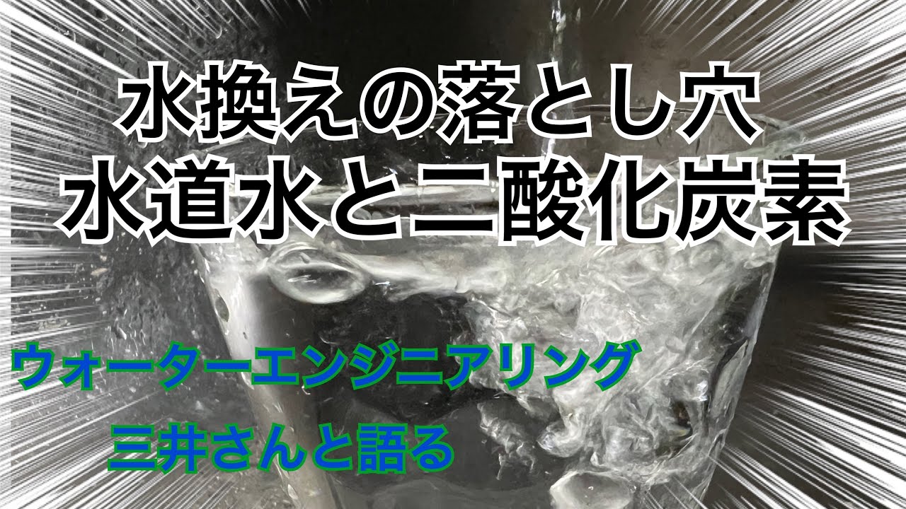 水換えの落とし穴　二酸化炭素と水道水