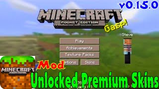 Mod game Minecraft: Pocket Edition - VER 0.15.0 (Unlocked premium skins/No damage mod) screenshot 2