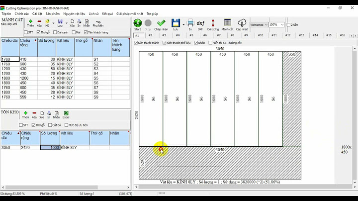 Hướng dẫn sử dụng phần mềm cutting optimization pro năm 2024