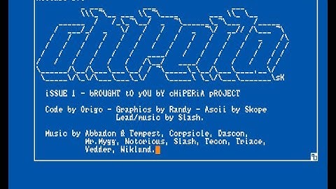Chiperia issue #1 by The Chiperia Project [Amiga Music Disk]