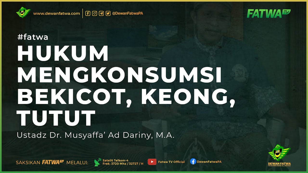 ⁣022 Hukum Mengkonsumsi Bekicot keong tutut - Ustadz Dr. Musyaffa' Addariny, Lc., M.A.حَفِظَهُ ا