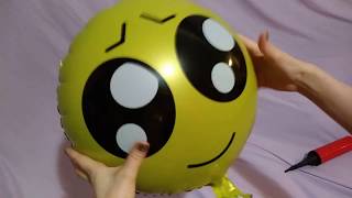 EMOJI MYLAR BALLOONS POP!