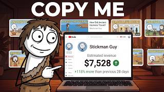 How I Make $7,528/Month Posting Stickman YouTube Videos (Using Claude AI) screenshot 5