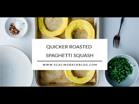 Quicker Roasted Spaghetti Squash - YouTube