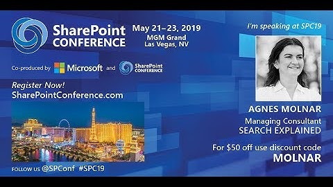 SharePoint Conference 2019 - Agnes Molnar