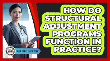 How Do Structural Adjustment Programs Function In Practice?