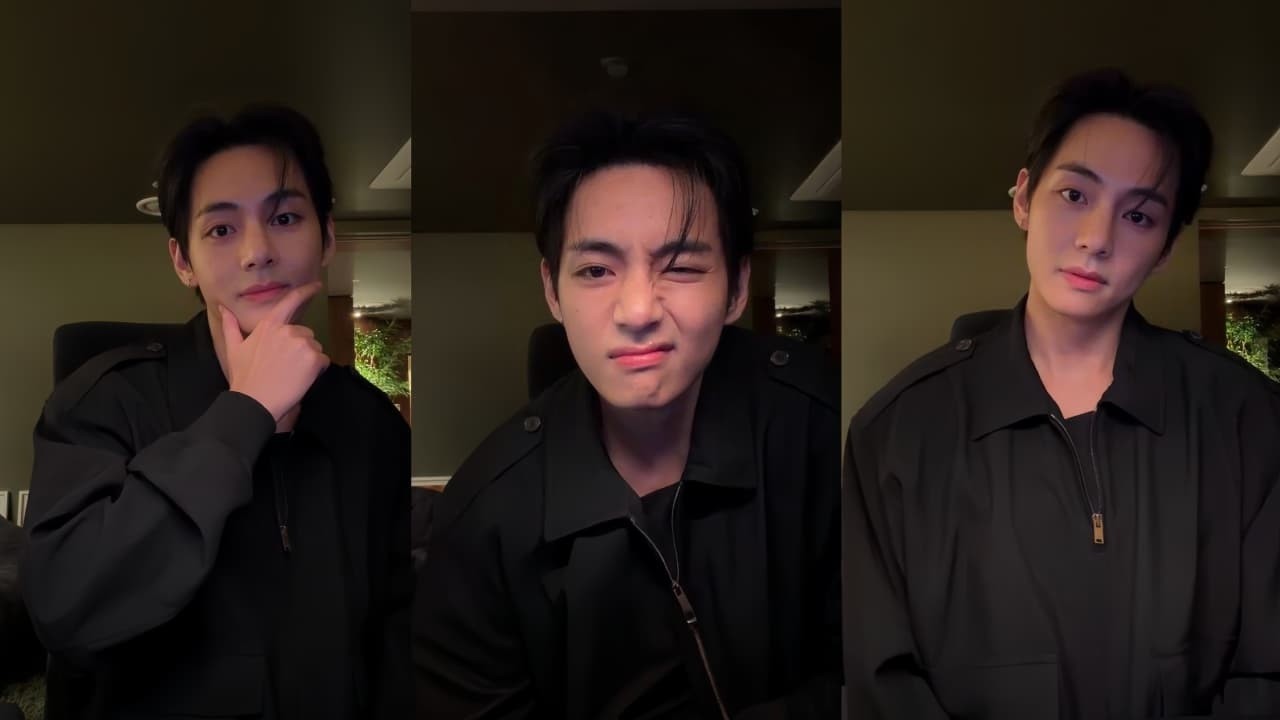 Тэхён сегодня в прямом эфире на WEVERSE! Роскошная резиденция, полная художественных деталей.