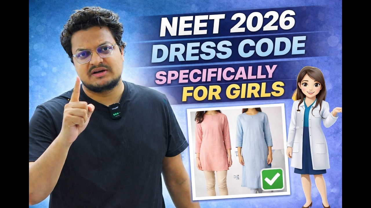 NEET 2026 Dress Code for Girls ⚠️ 1 Mistake = Entry Cancel 😱 - YouTube