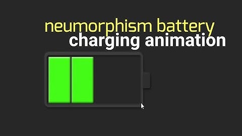 Neumorphism battery charging animation using HTML and CSS