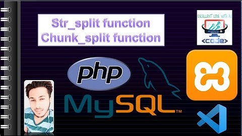 str_split & chunk_split function || PHP || EXCELLENT CODE WITH AJ