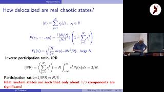 Introduction to Quantum Chaos - Lec 06 | by Prof. Arul Lakshminarayan | 6th Vignyana Patashala Wealth