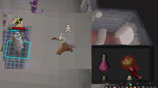 Lucky PK escape at Calvar'ion #osrs
