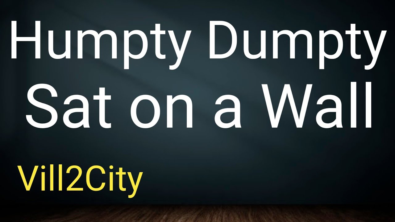 Humpty Dumpty Sat on a Wall (Bangla) YouTube