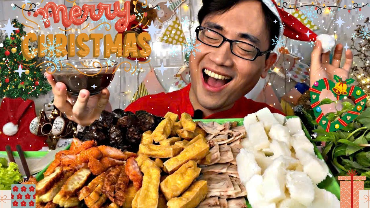 Ấm Áp Với Mẹt Bún Đậu Mắm Tôm Siêu Chất Lượng Đậm Chất Việt Nam Mừng Giáng Sinh - Christmas Mukbang🎅