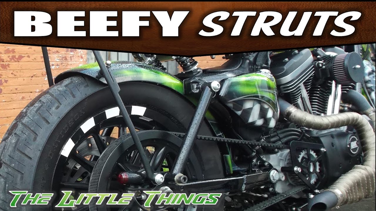 Hardtail Harley Sportsters & Dynas w/ Beefy Struts