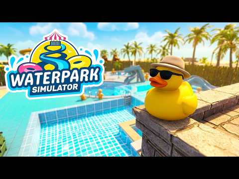 Laatoitetaan puiston lattia! - Waterpark simulator #6