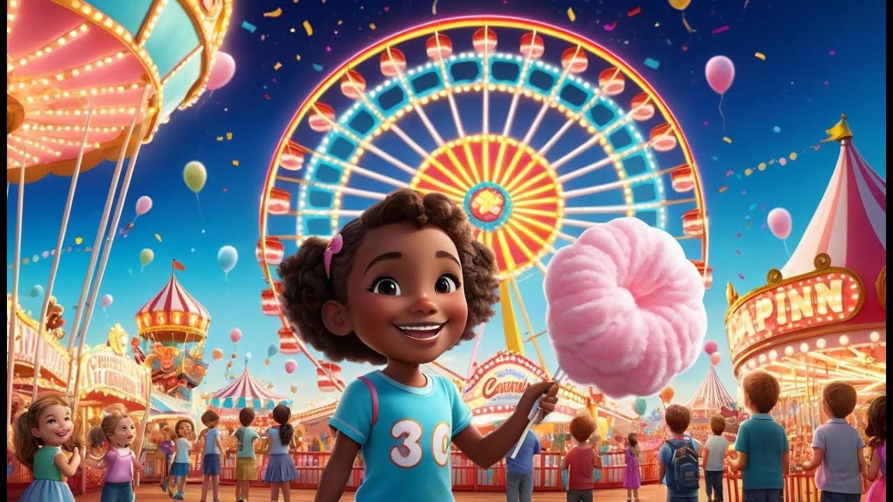 Cotton Candy, Sweet and Light Delight | Fun Treat Rhyme for Kids | Happy Dessert Song for Toddlers