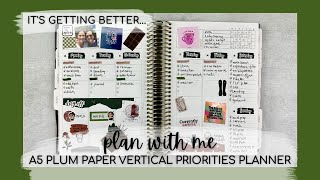 PLAN WITH ME | adding memory keeping to my vertical priorities planner! | week of 4•10-16