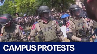 Pro-Palestinian protests continue on college campuses by FOX 4 Dallas-Fort Worth 895 views 16 hours ago 3 minutes, 44 seconds