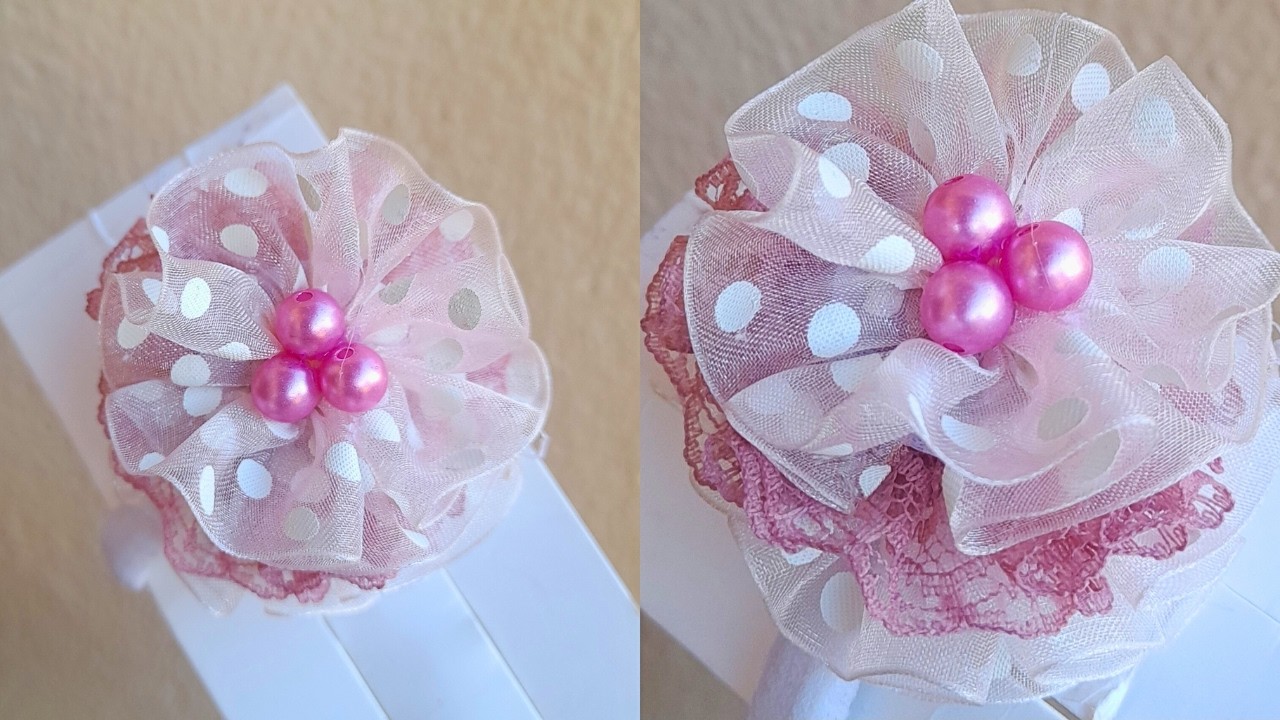 SIMPLE AND CUTE 😍; AMAZING way to make a cute ribbon for beginners