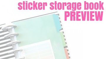 Flip through the NEW Happy Planner sticker storage book