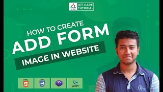 How To Add a Form to an Image in website Using HTML And CSS || How to add a form to your website. screenshot 3