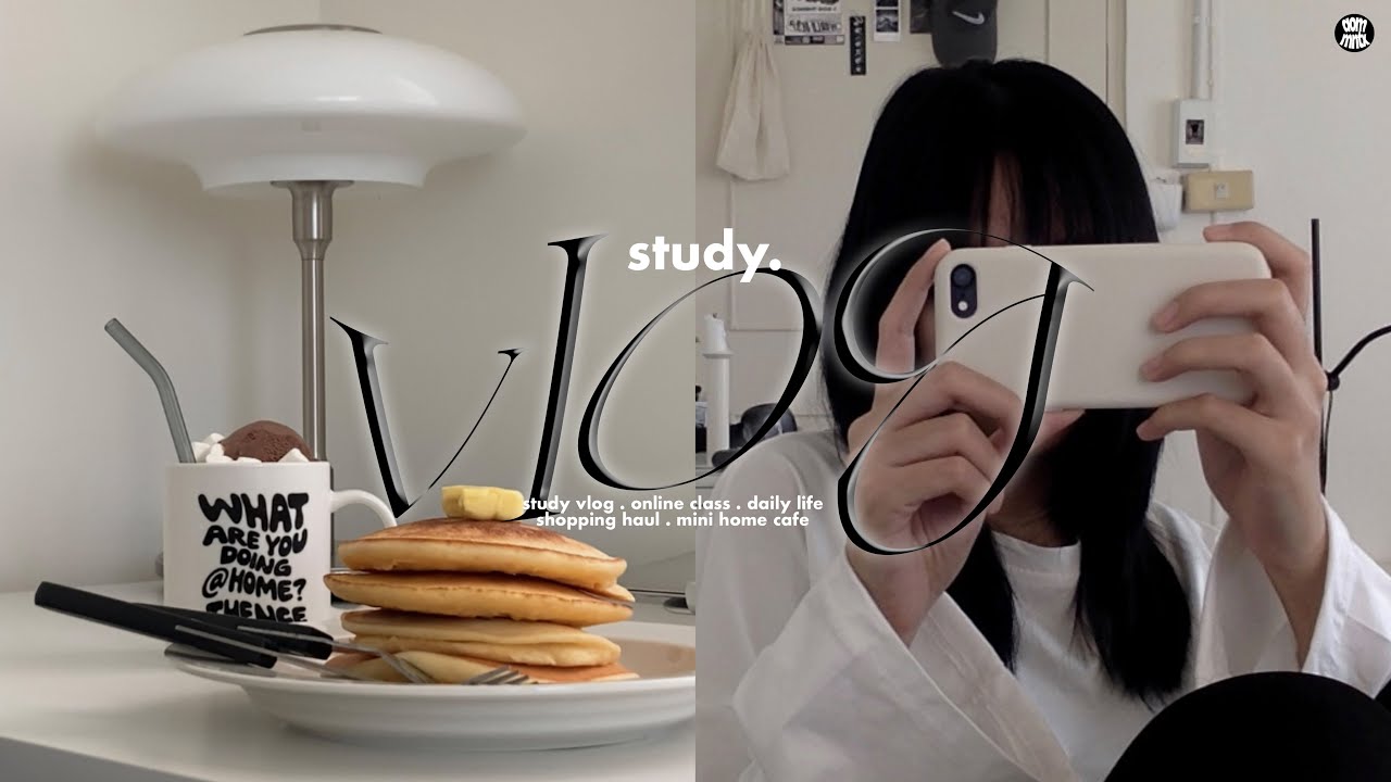 vlog, study vlog โทเทอม2 ! 📑, online class ㅠㅠ, daily life, shopping haul | aommntx