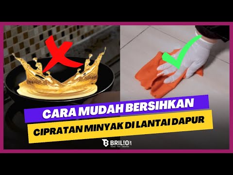 cara membersihkan minyak dilantai gak pakai ribet