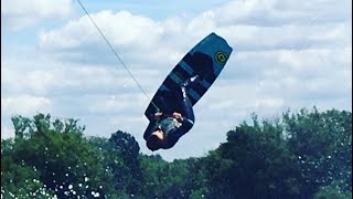 Heelside backroll wake to wake|slo mo