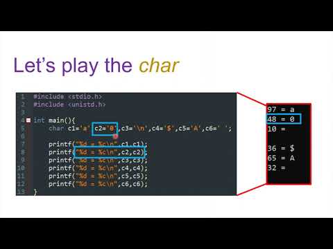 Lecture 4 (Chars & Strings) - Part2-Play with Chars