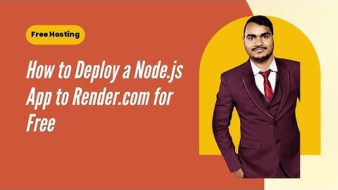 How to Deploy a Node.js App to Render.com for Free (Heroku Alternative)