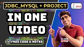 🔥 Complete JDBC-MySql Project In Just One Video: Full Simple Tutorial