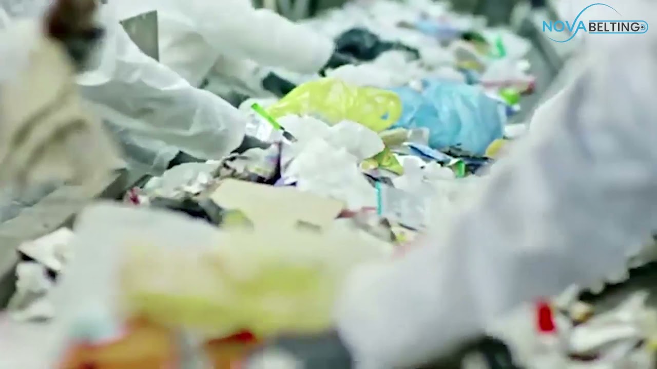 afvalstoffen recycling transportbanden