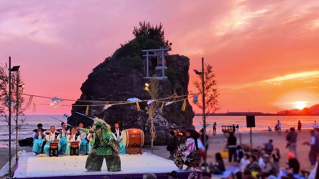 【出雲神楽 八千矛】 #大土地神楽保存会神楽方 2026.5.30~第18回稲佐の浜夕刻篝火舞