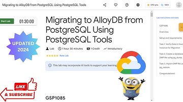 Migrating to AlloyDB from PostgreSQL Using PostgreSQL Tools || Google Arcade 2024 || #GSP1085
