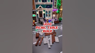 How To Build A LEGO Picnic Table!! #shorts #lego #tutorial