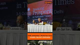 EAM Jaishankar: World has many models, big tech dominates.